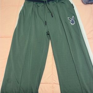 Playboy Green Track Pants